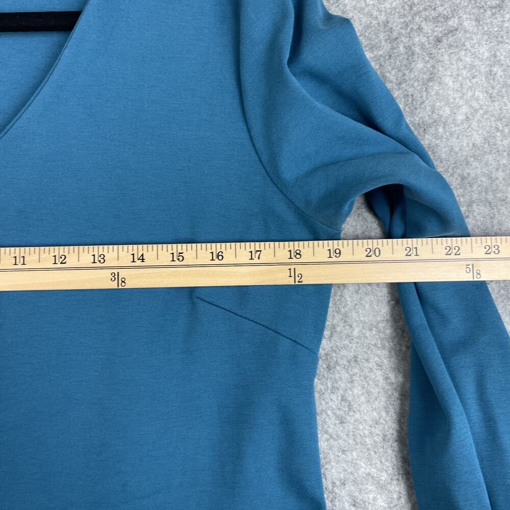 Kettlewell Dress Womens Large Teal Long Sleeve Midi Stretch Classic Career - Picture 5 of 14